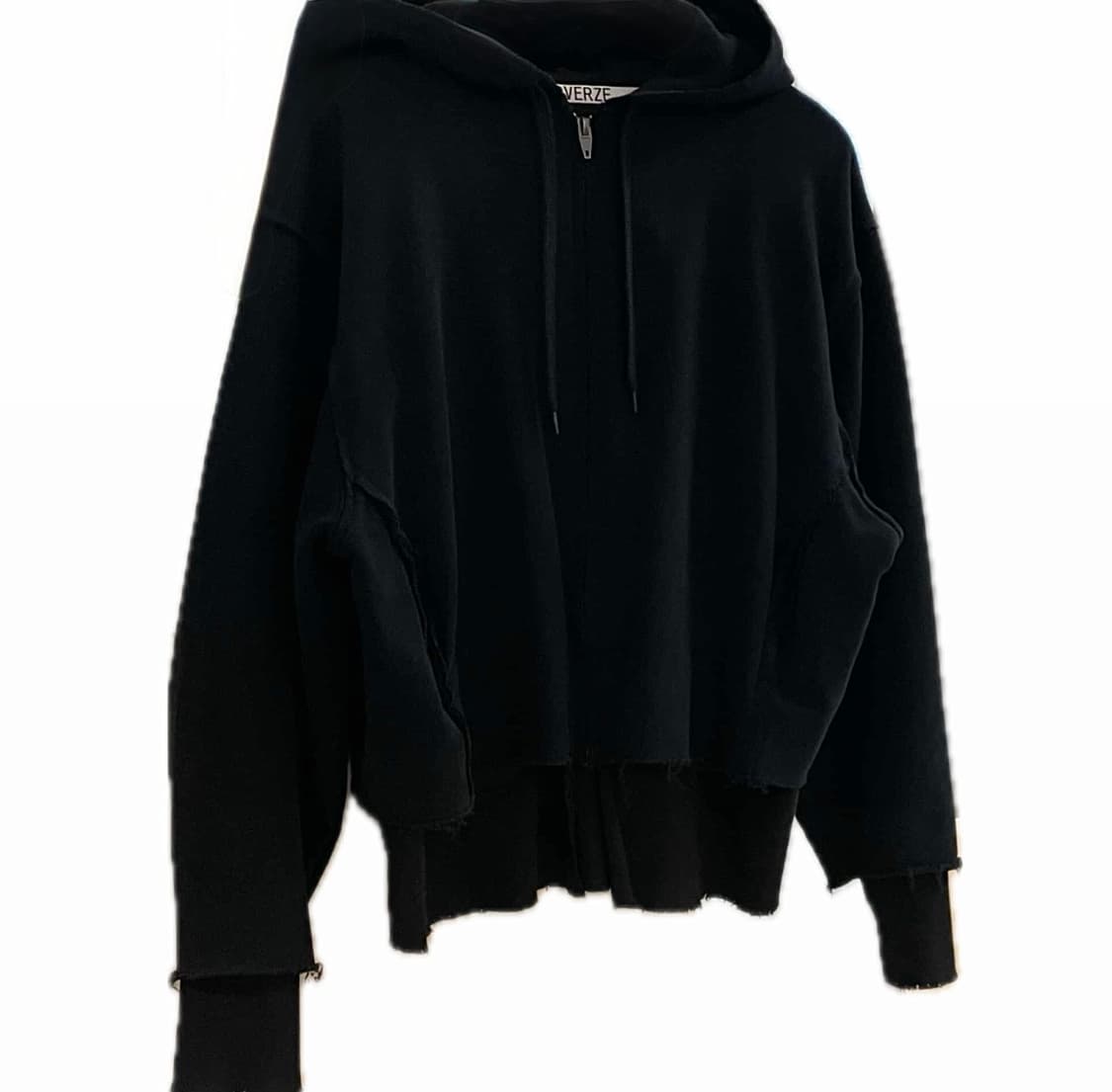 PERVERZE damage hood zipup 퍼버즈 데미지 후드집업 상품이미지1