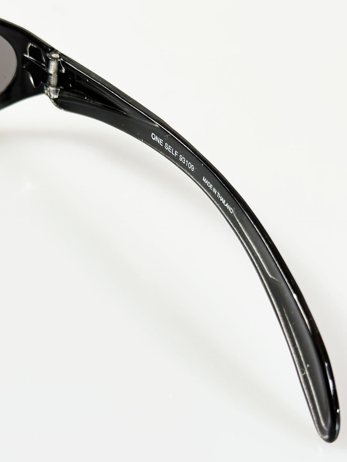 90s ONE SELF 블랙 그라데이션 랩 스포티 빈티지 선글라스 상품이미지6