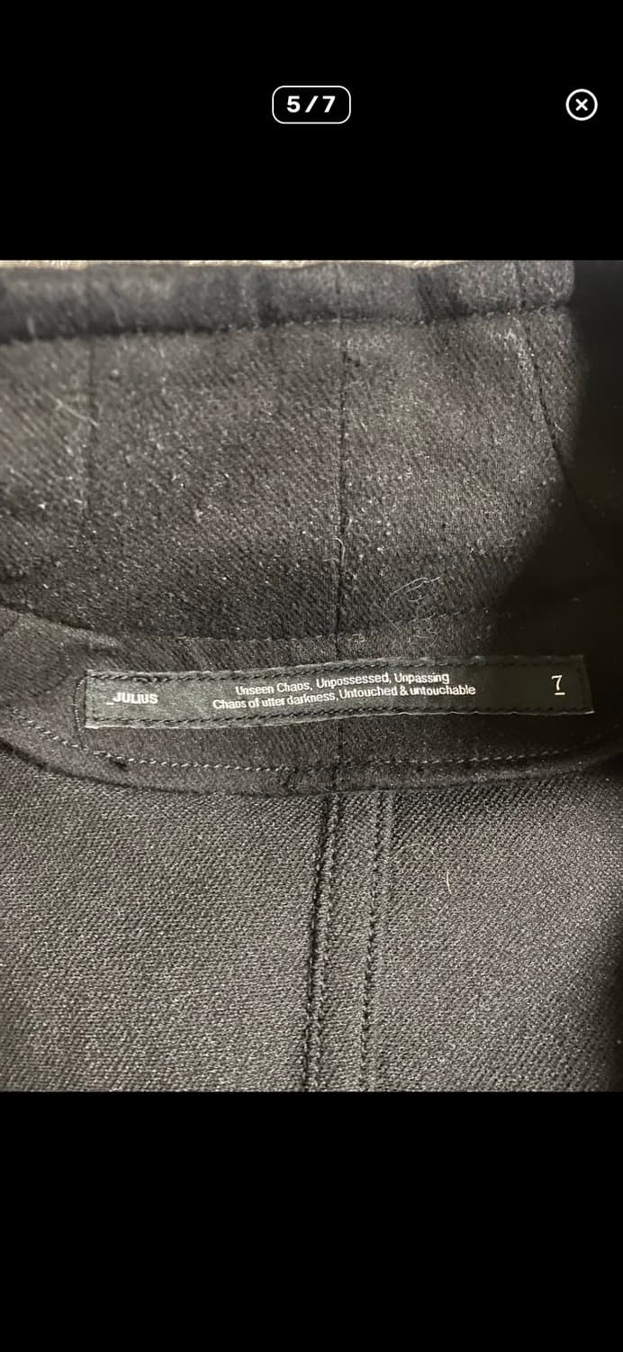 Julius 25/26aw coated cotton knit jacket 상품이미지7