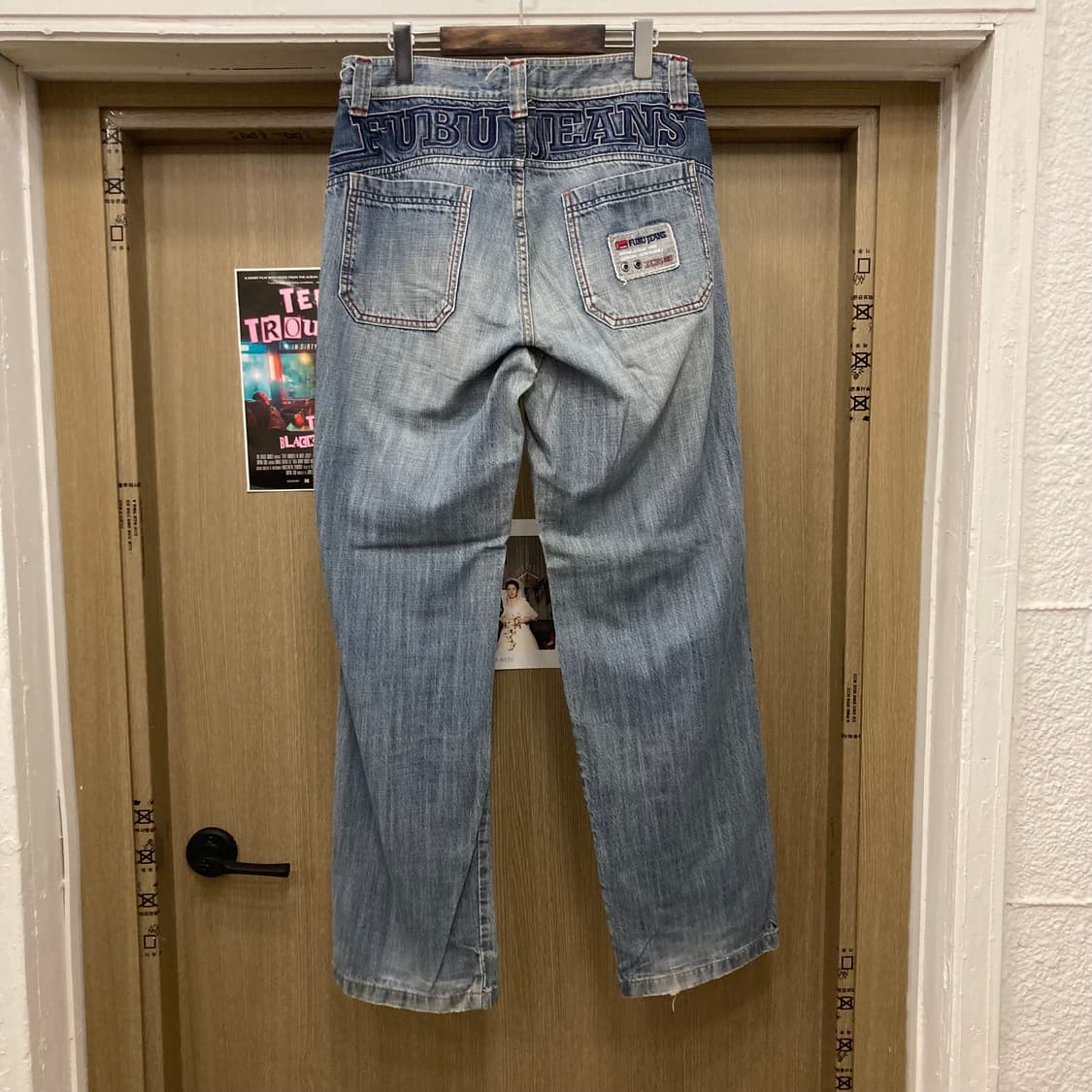 90s 후부 FUBU 힙합 올드스쿨 브루클린 데님 팬츠 상품이미지2
