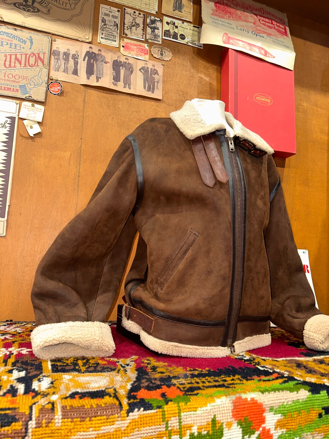 ( XL-2XL ) B3무스탕 레더자켓 양가죽무스탕 워크웨어 아메카지 상품이미지2