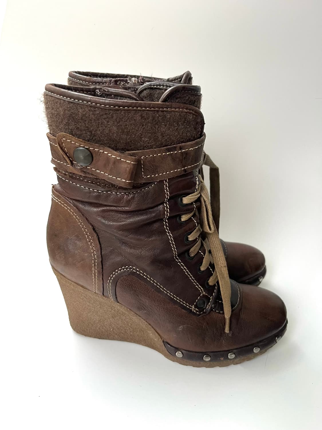 Vintage wedge boots 상품이미지1