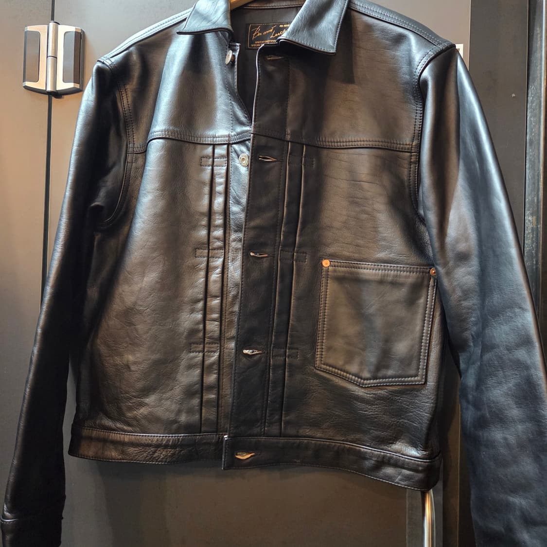 본쿠라 1st 홀스하이드 레더 자켓 (38) 상품이미지3