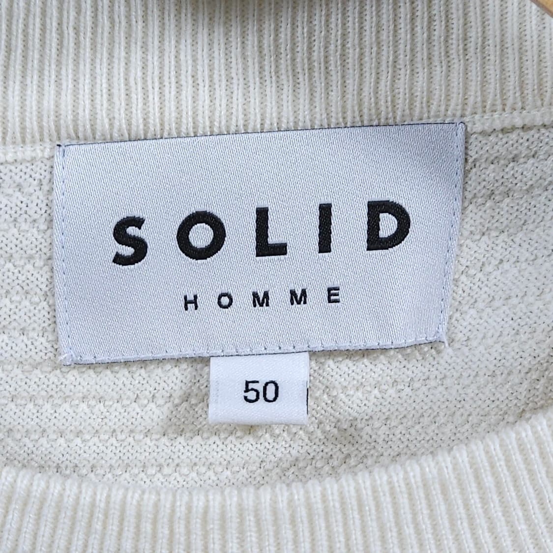 105)SOLID HOMME 솔리드옴므 24시즌 아이보리 니트 아이보리 상품이미지5