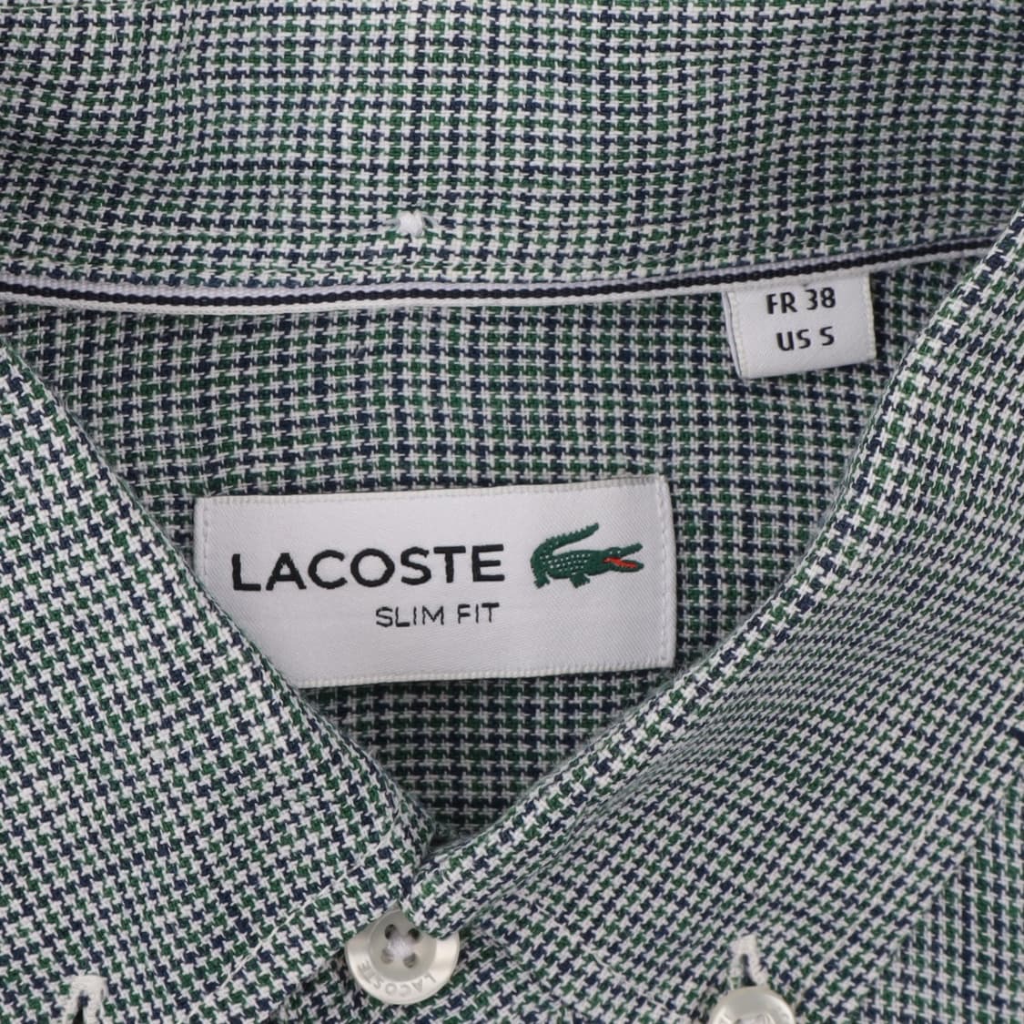 라코스테 하운드투스 체크 린넨 셔츠 상품이미지8