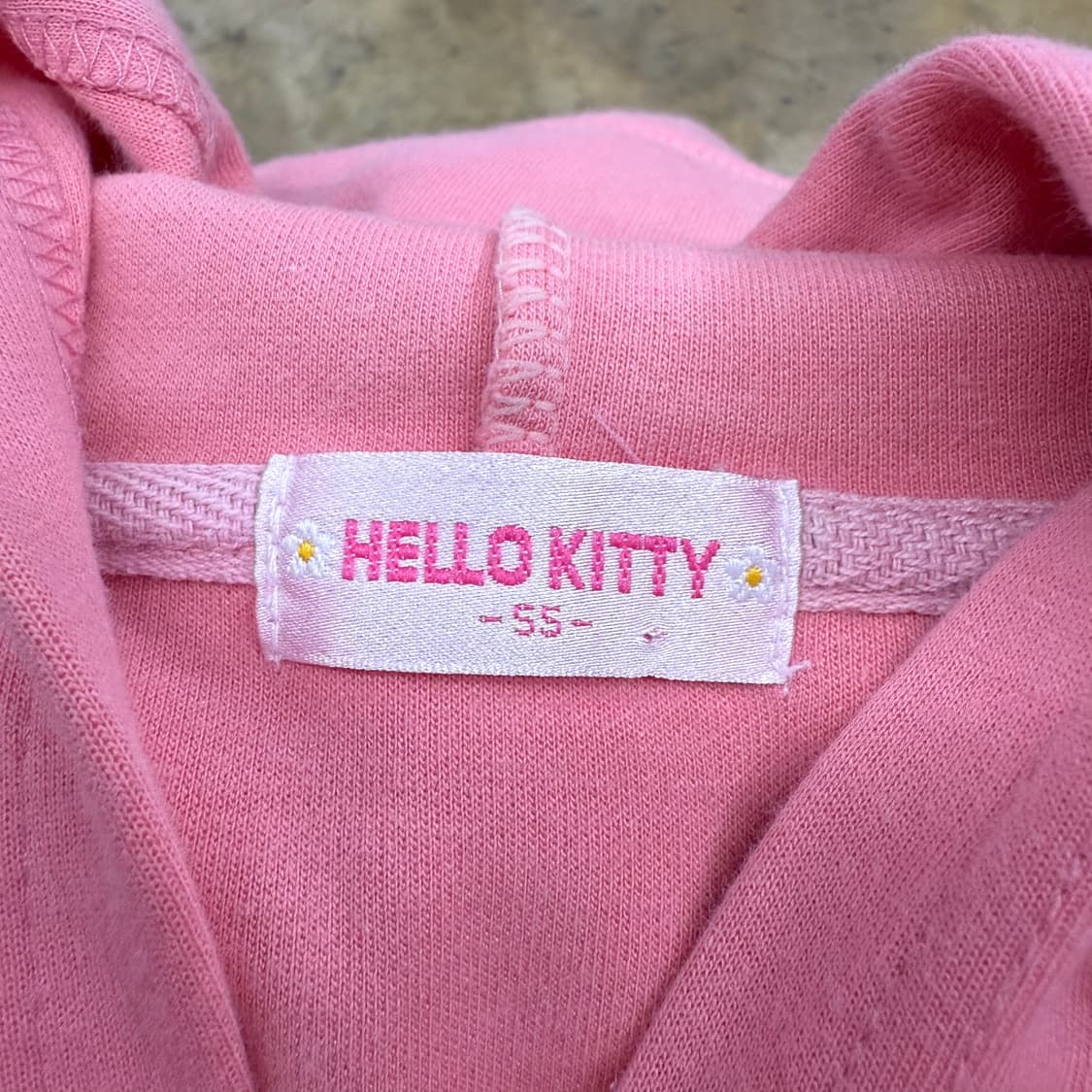 헬로키티 딸기우유 핑크 후드집업 상품이미지5