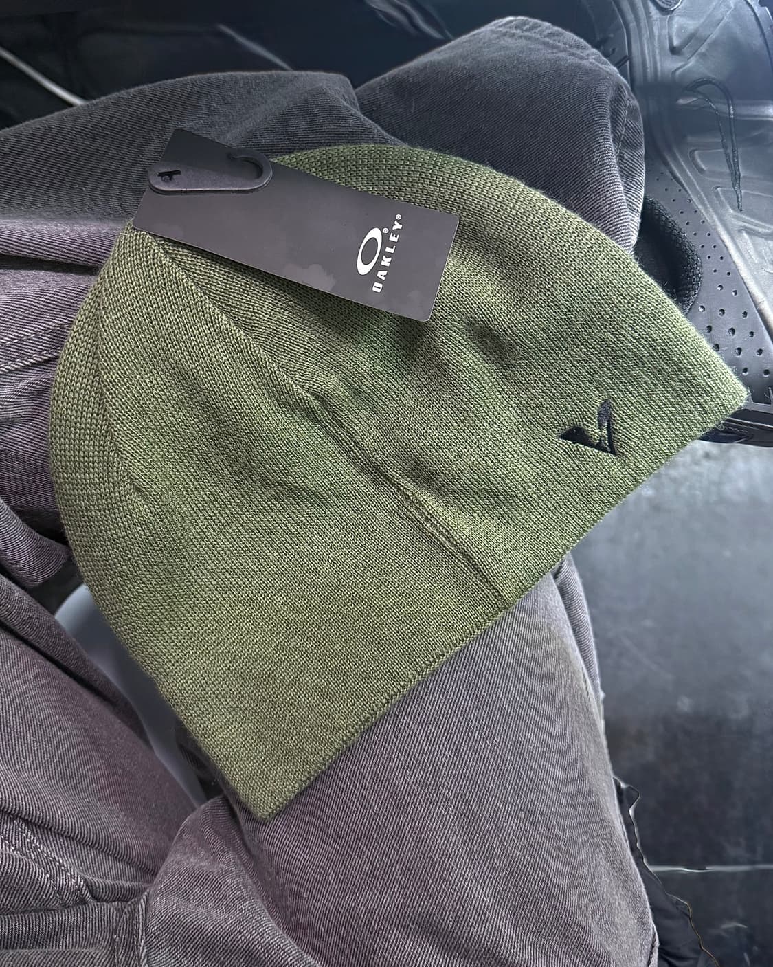 오클리 택티컬 숏 비니 카키 올리브 블랙 로고 자수 정품 밀리터리 워크 상품이미지3