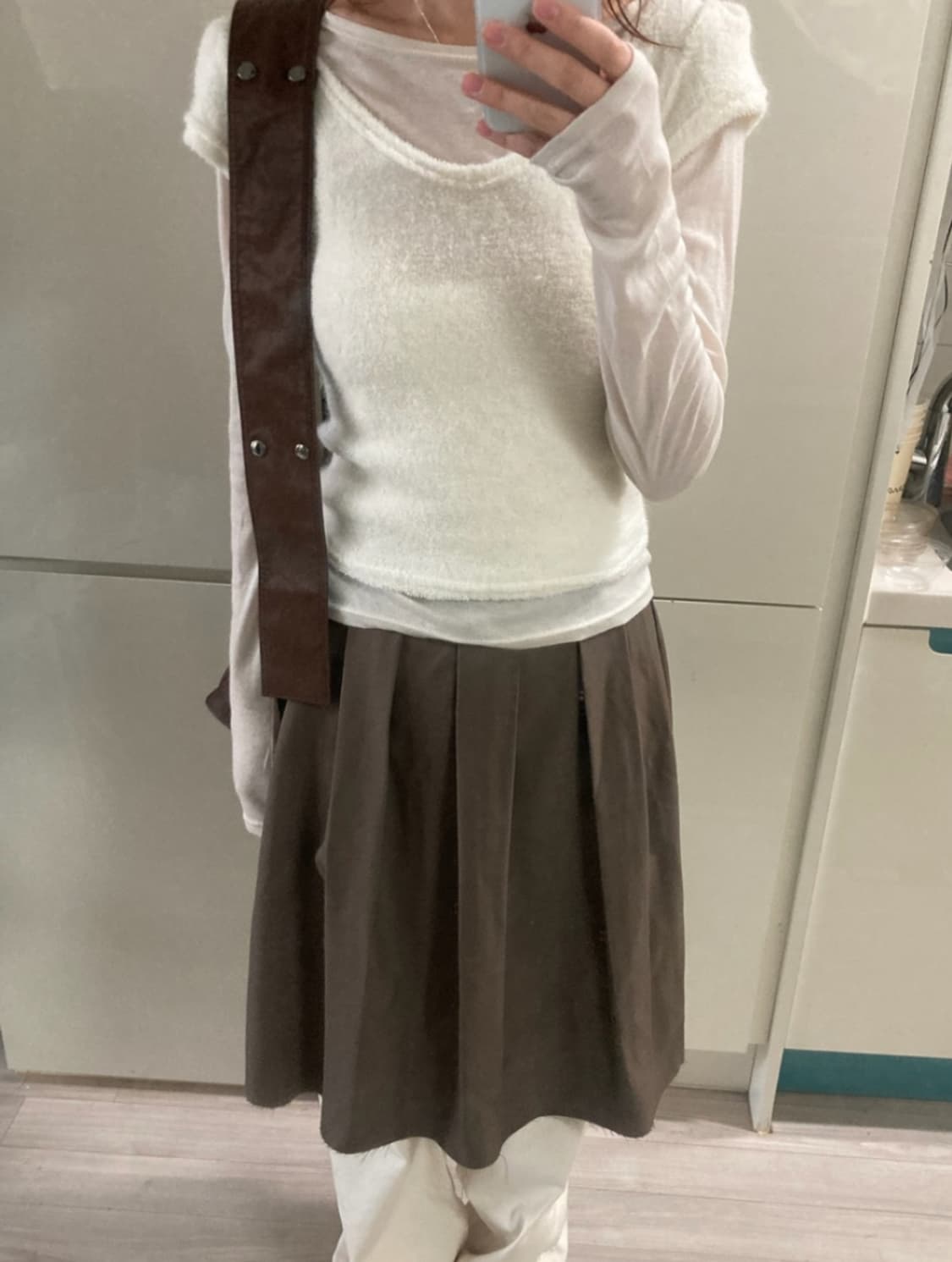 레이어드 탑 아이보리 상품이미지2