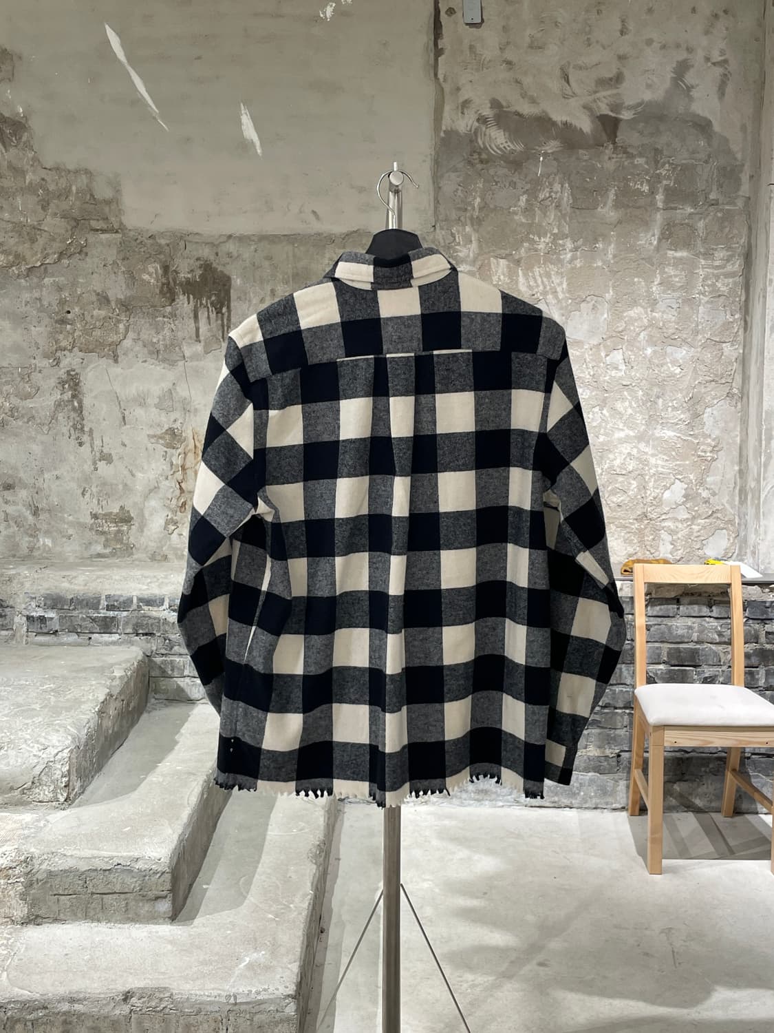 폴로 랄프로렌 트윈 포켓 햄 커팅 체크 셔츠 상품이미지6