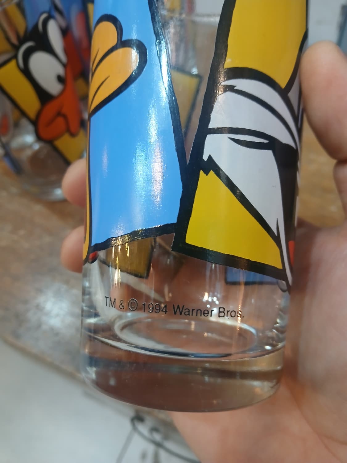 90s 빈티지 워너브라더스  루니툰 캐릭터 유리컵 상품이미지4