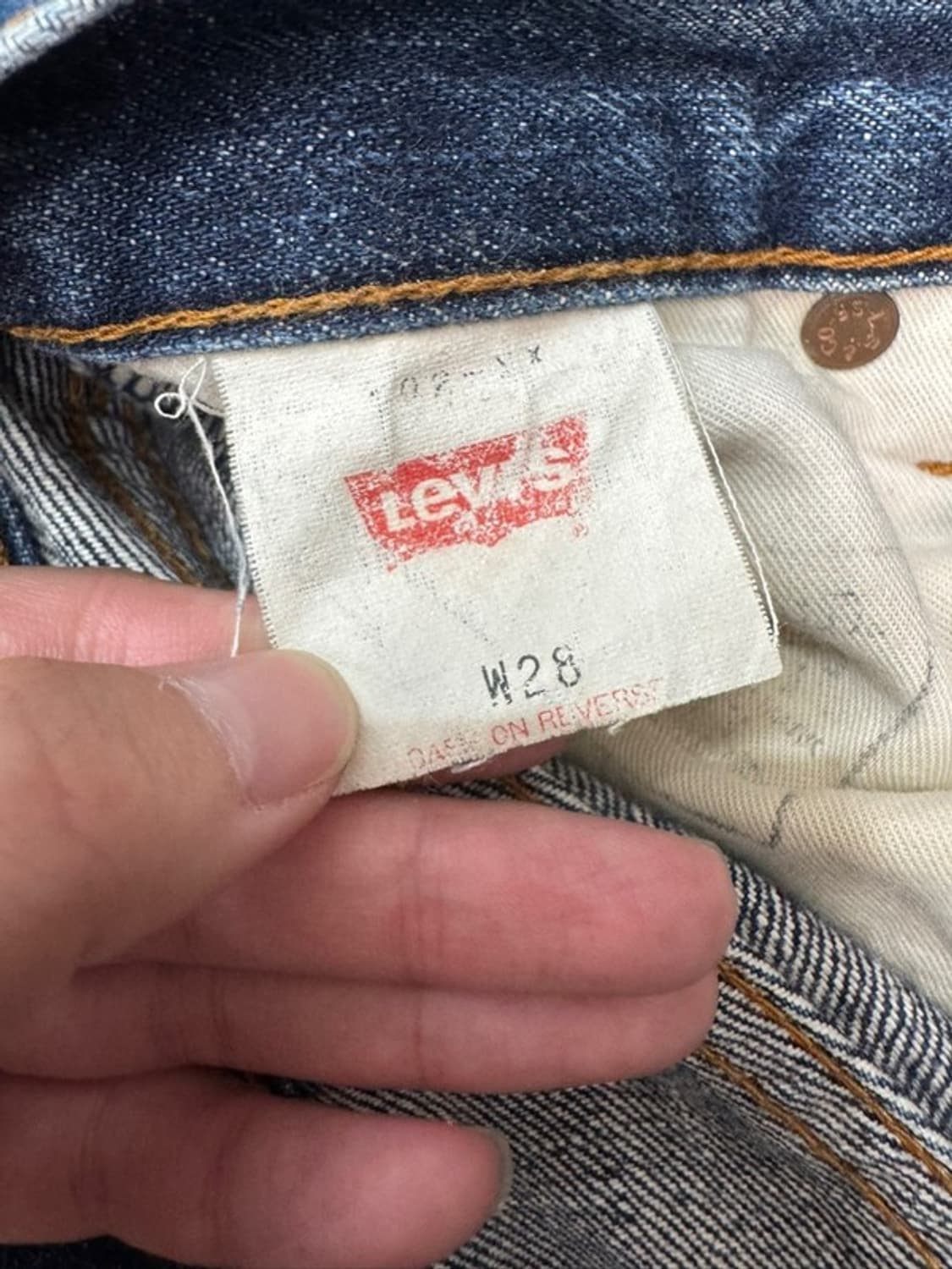 LEVI'S 502 워싱 데님팬츠 W28L36 상품이미지5