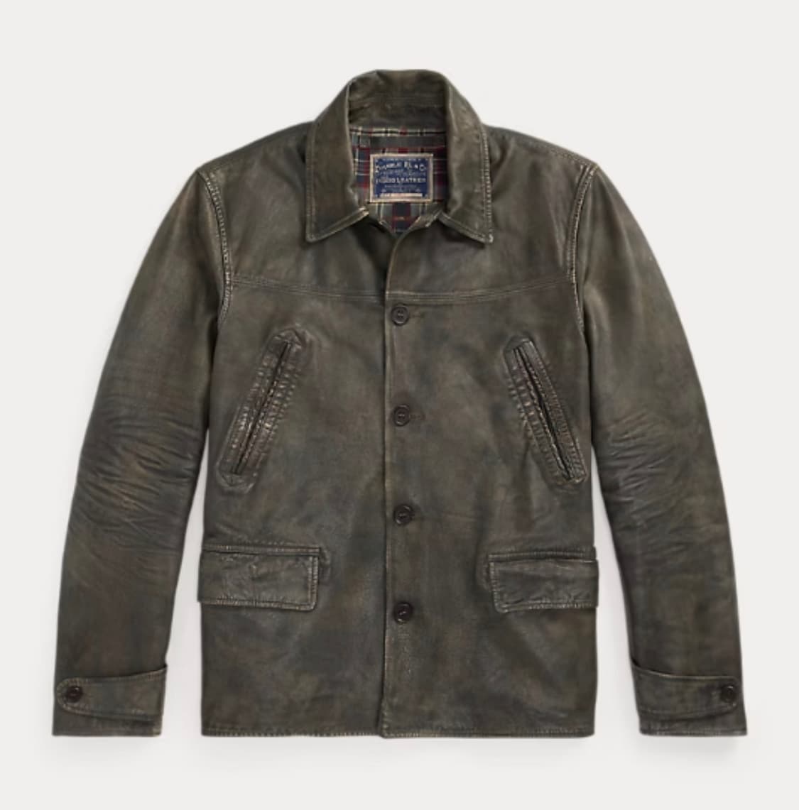 더블알엘 rrl 인디고 레더 카코트 xl 상품이미지1