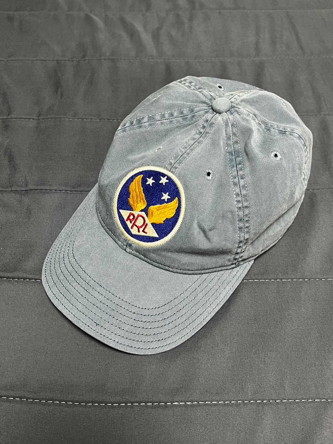 더블알엘 가먼트 다잉 트윌 볼캡 블루 상품이미지1