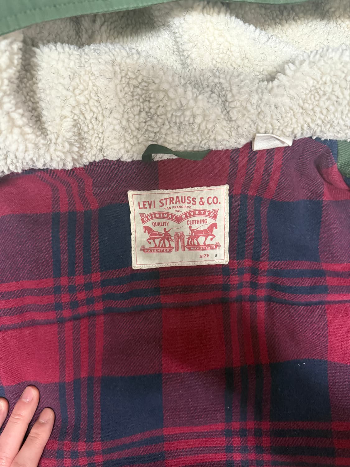 리바이스 덕 다운 시어링 야상 파카 상품이미지3