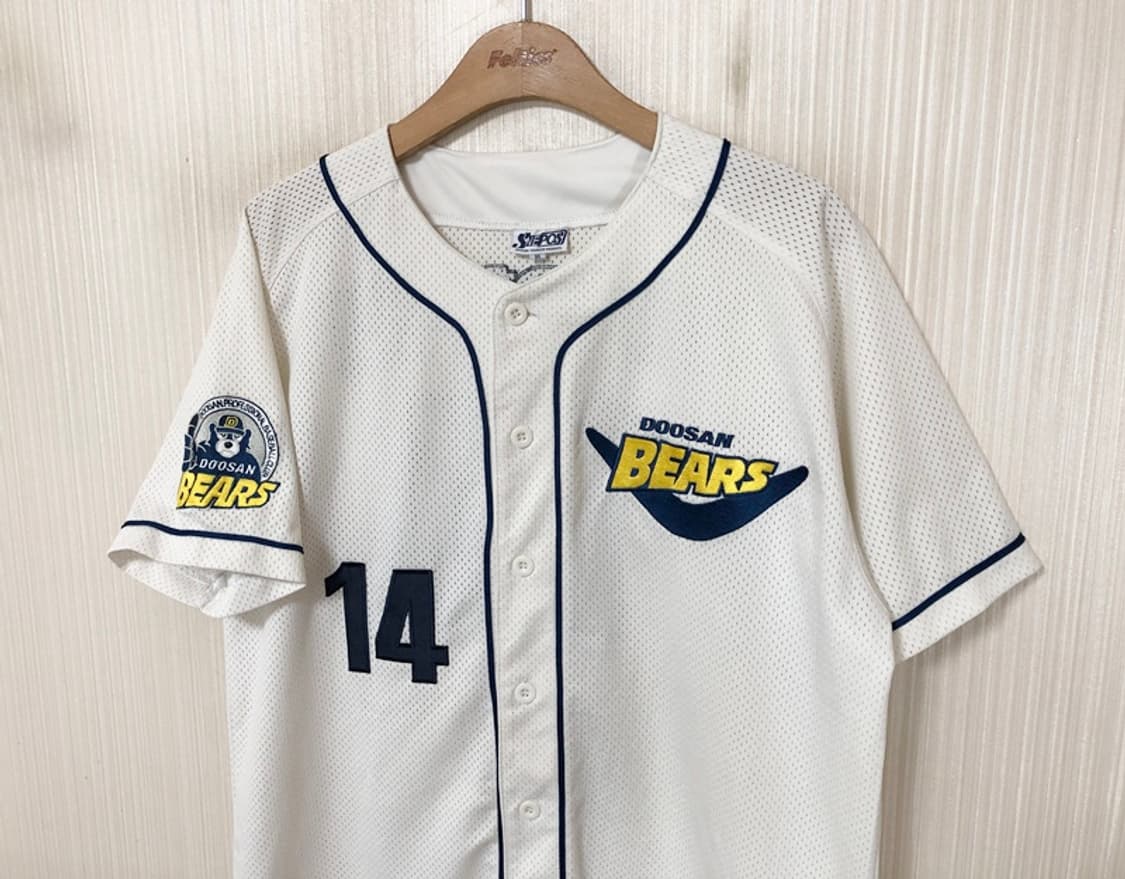 KBO 두산베어스 올드반달 홈유니폼/져지 95 #14 고영민 상품이미지6
