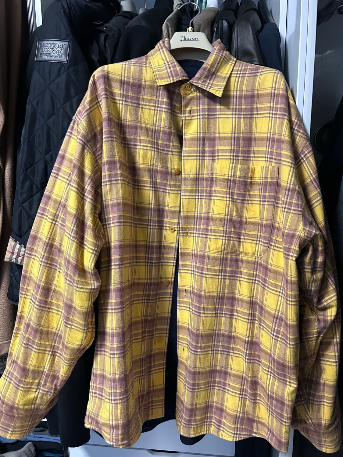 발렌시아가 리버시빌 플란넬셔츠 M 새상품 상품이미지2