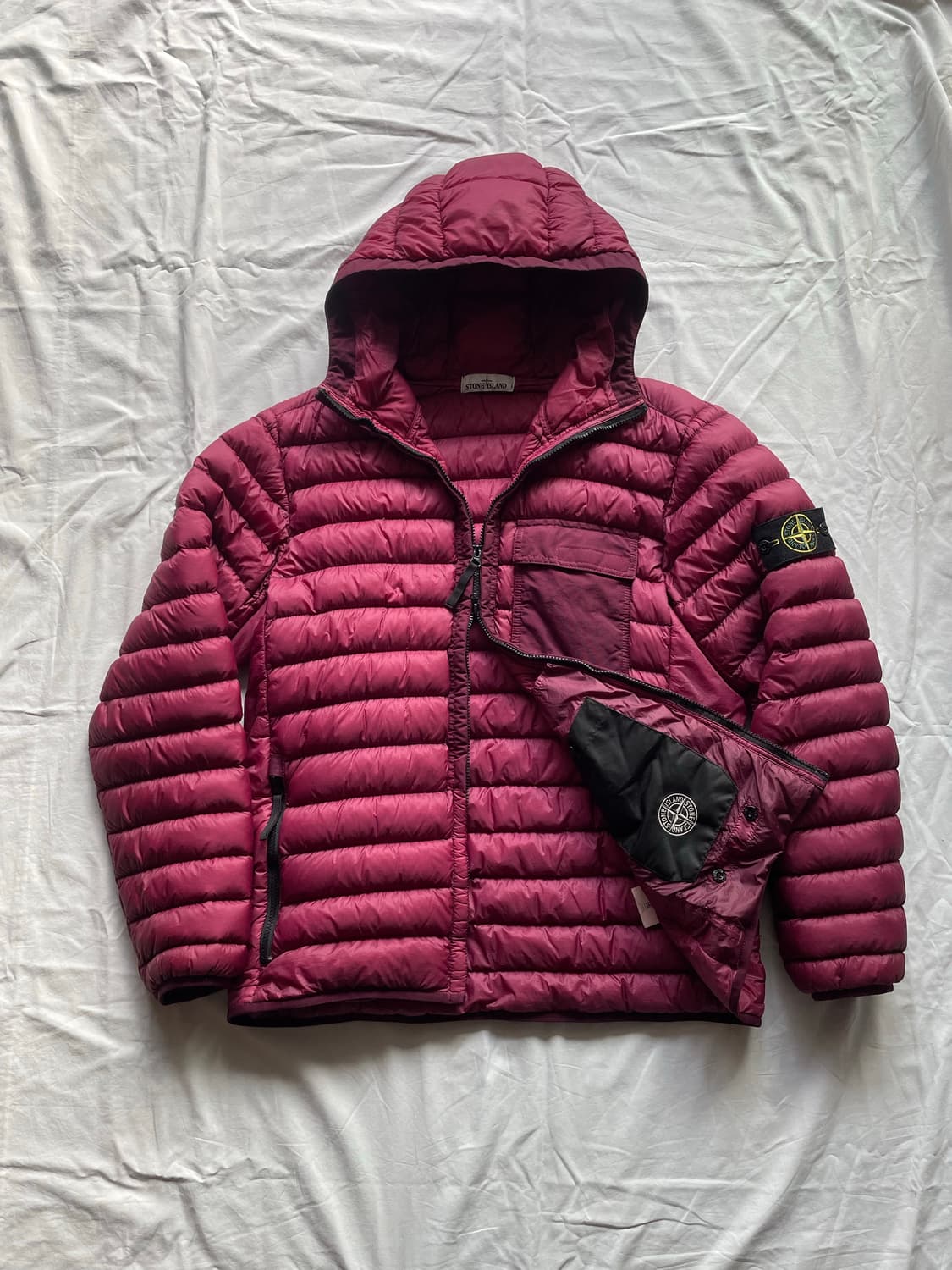 스톤아일랜드 가먼트 다이드 마이크로 얀 다운자켓 상품이미지6