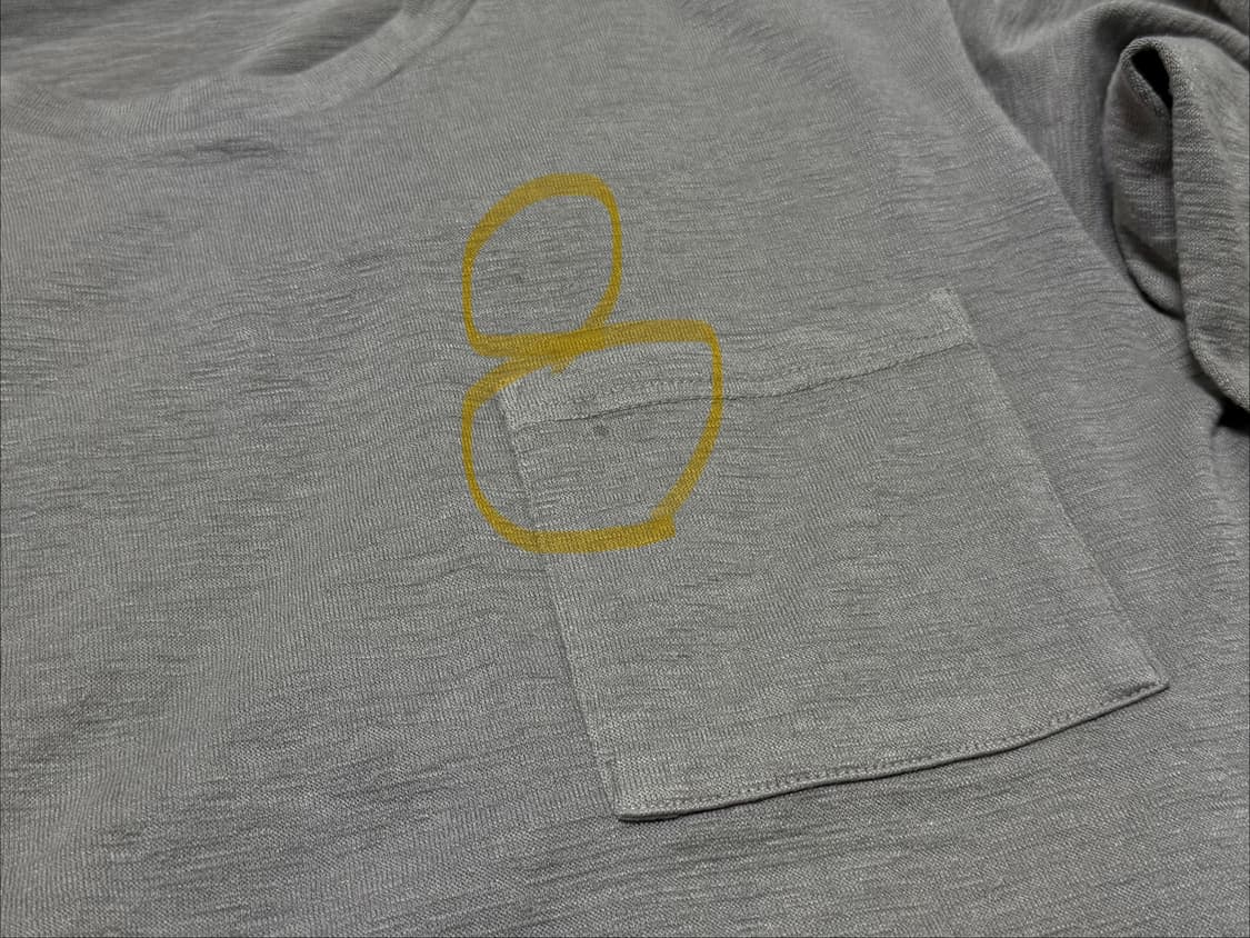 폴리테루 휴먼 포켓 롱슬리브 다이드 핑크 1사이즈 팝니다 상품이미지4