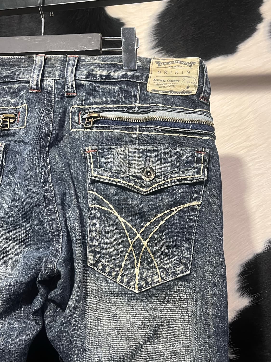 지퍼 디테일 데님팬츠 상품이미지3