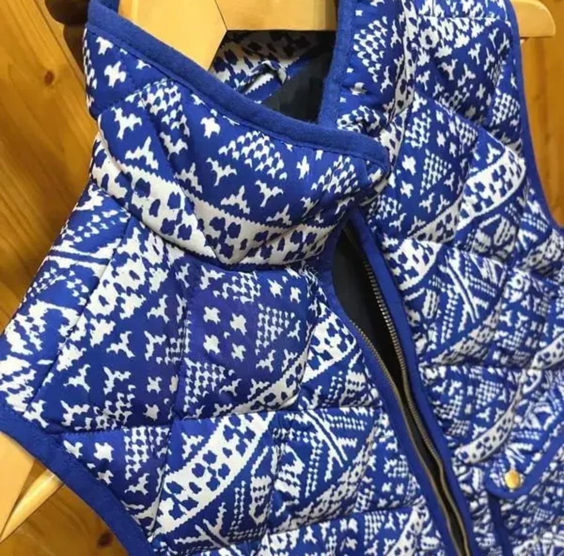 JCREW 제이크루 다운 패딩 베스트 집업 조끼 패턴 상품이미지5