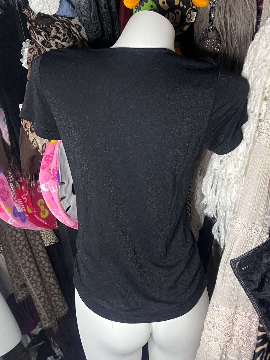 y2k 고스펑크 드레이프 오네갸루 탑 상품이미지4