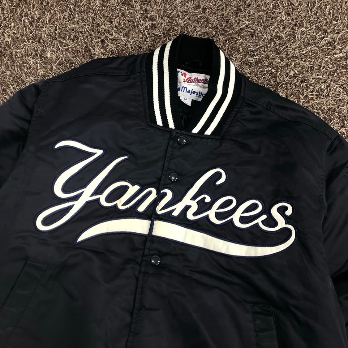 마제스틱 뉴욕양키스 올드스쿨 스타디움 바시티 자켓 상품이미지2