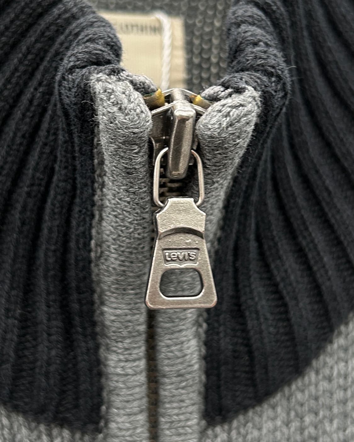 리바이스 00s 스티치 디테일 코튼 니트집업 상품이미지3