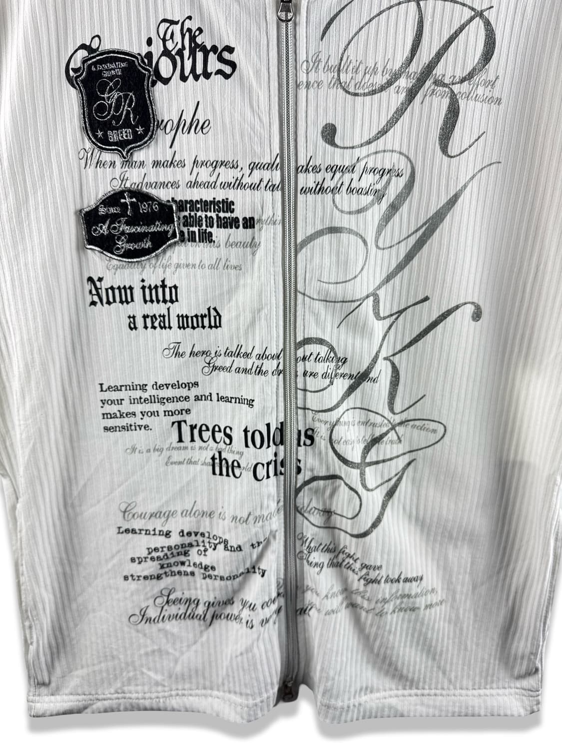 JPN 펑크 레터링 반팔 후드집업2604 상품이미지4