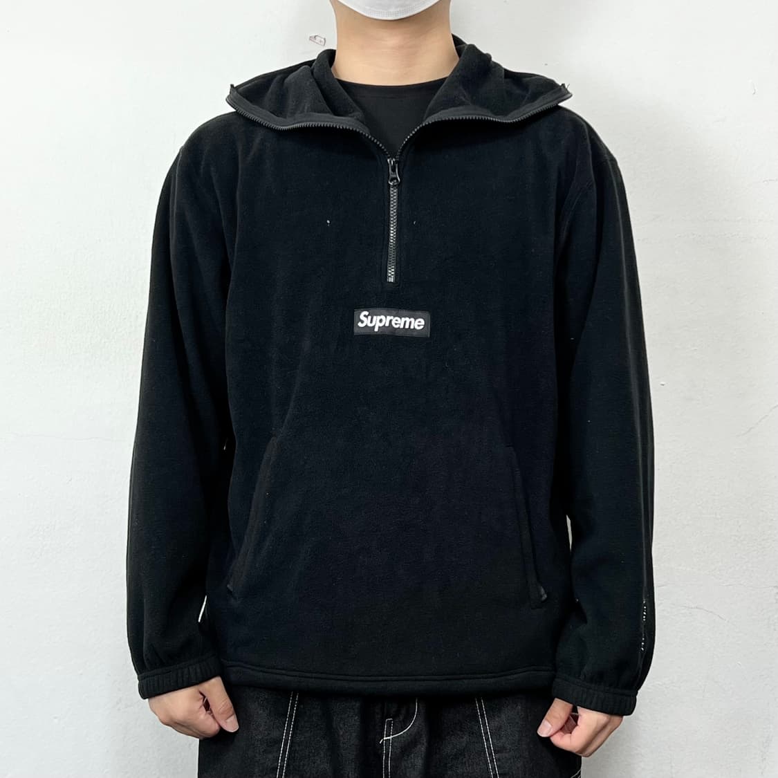 슈프림 23FW 폴라텍 페이스 마스크 하프 집 후드 스웨트셔츠 상품이미지3