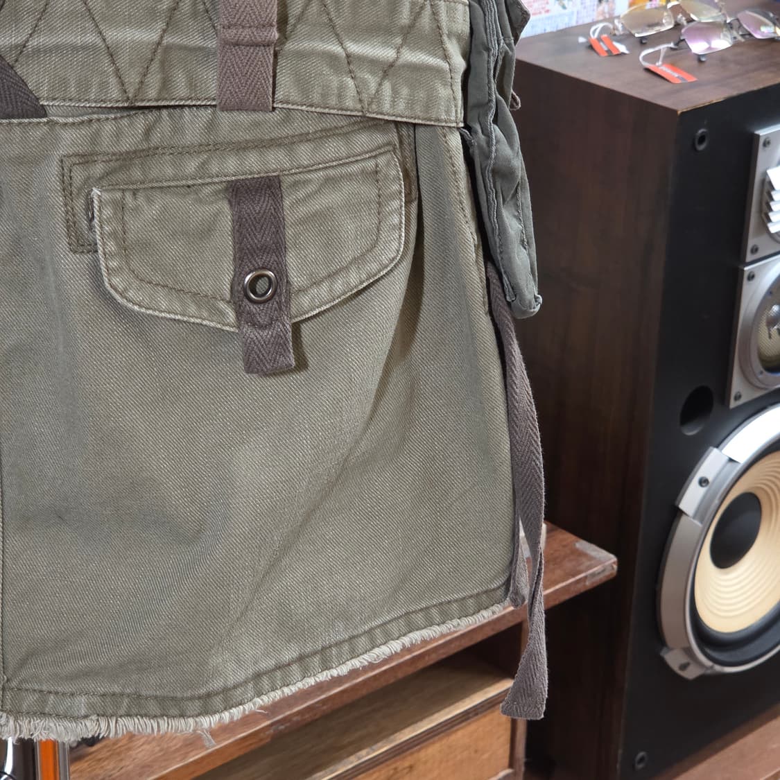 밀리터리 카고 로우라이즈 벨티드 스커트 상품이미지6