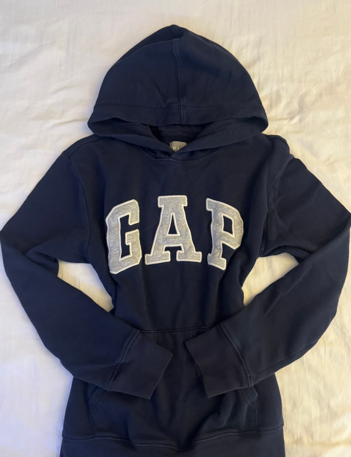 갭 네이비 딱붙 후드티 xs 상품이미지1