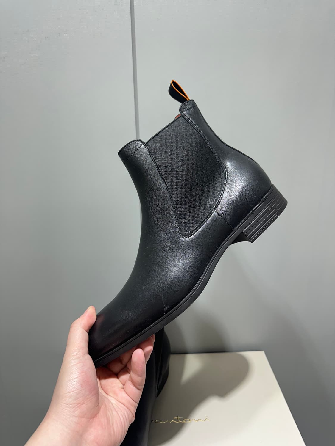 (정품/새상품) SANTONI 산토니 남성 레더 첼시 부츠 상품이미지2