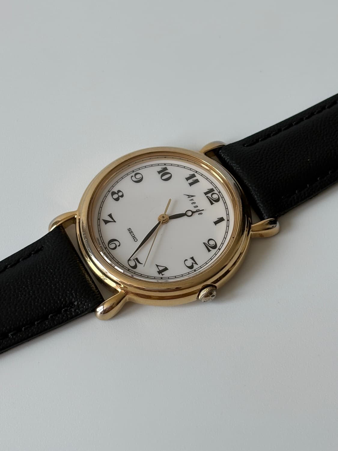 세이코 1990년대 Avenue 아라빅 인덱스 골드 쿼츠 남성 상품이미지1