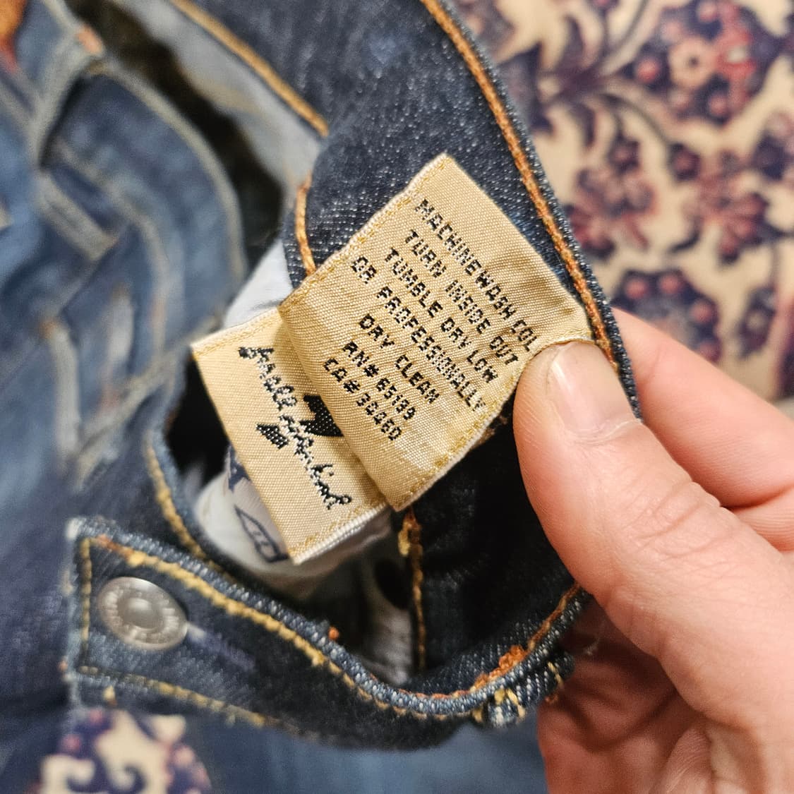 세븐진 포켓 펄 세미 부츠컷 데님 청바지 28  상품이미지9