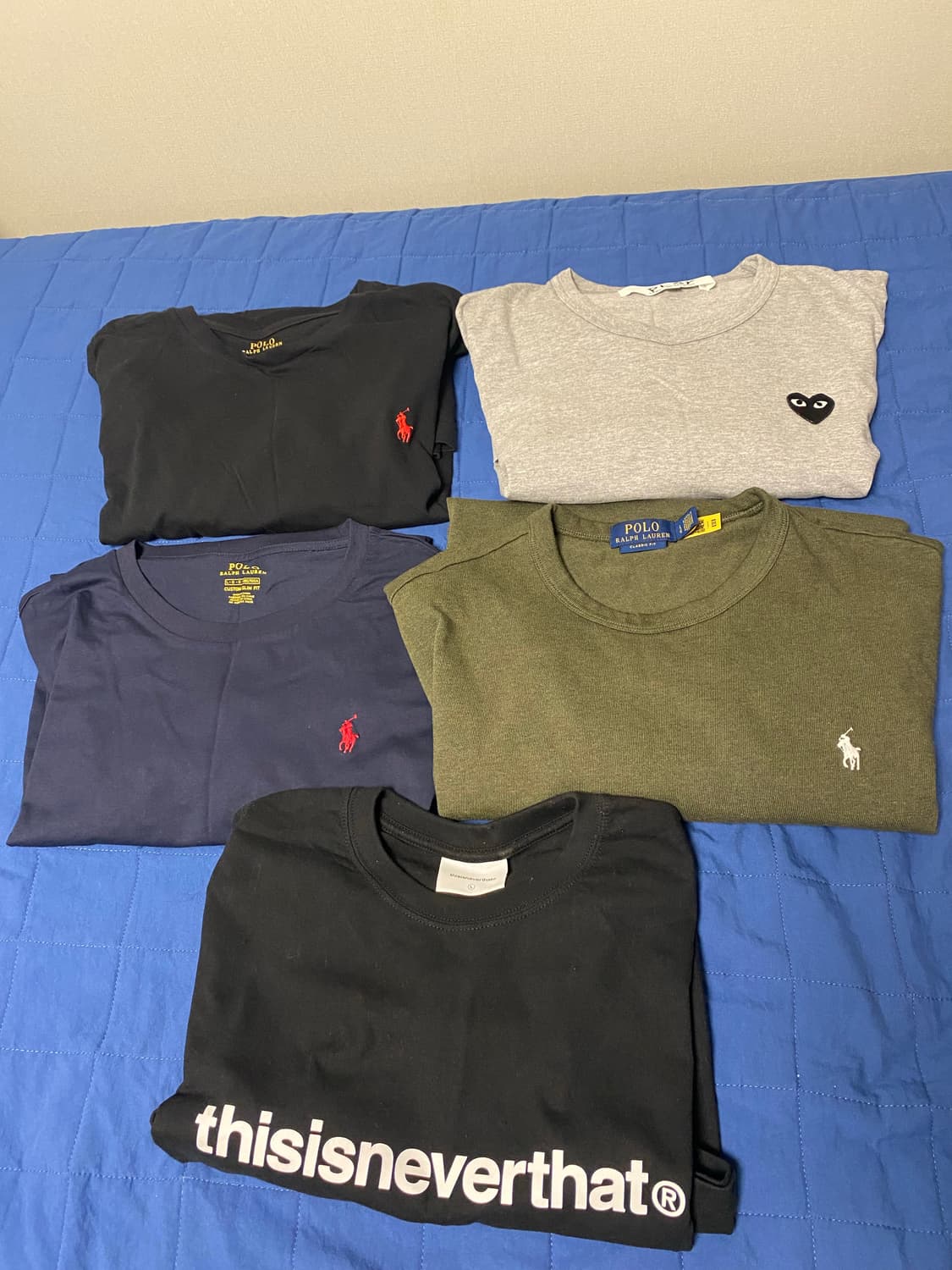 폴로/꼼데가르송/디스이즈네버댓 긴팔티 판매 상품이미지1