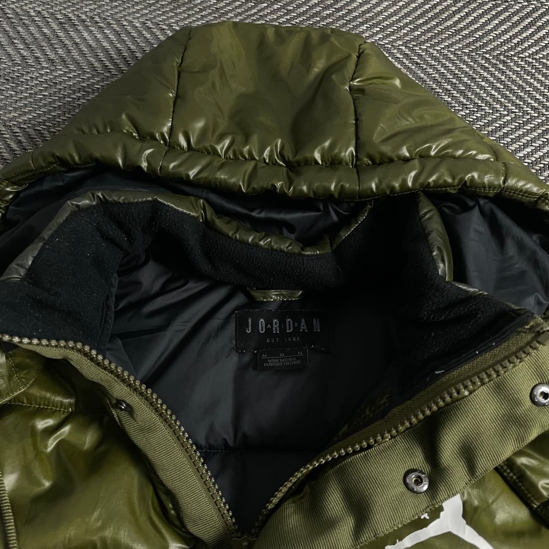 나이키 조던 점프맨 푸퍼 패딩 점퍼 카키y 3830 상품이미지6
