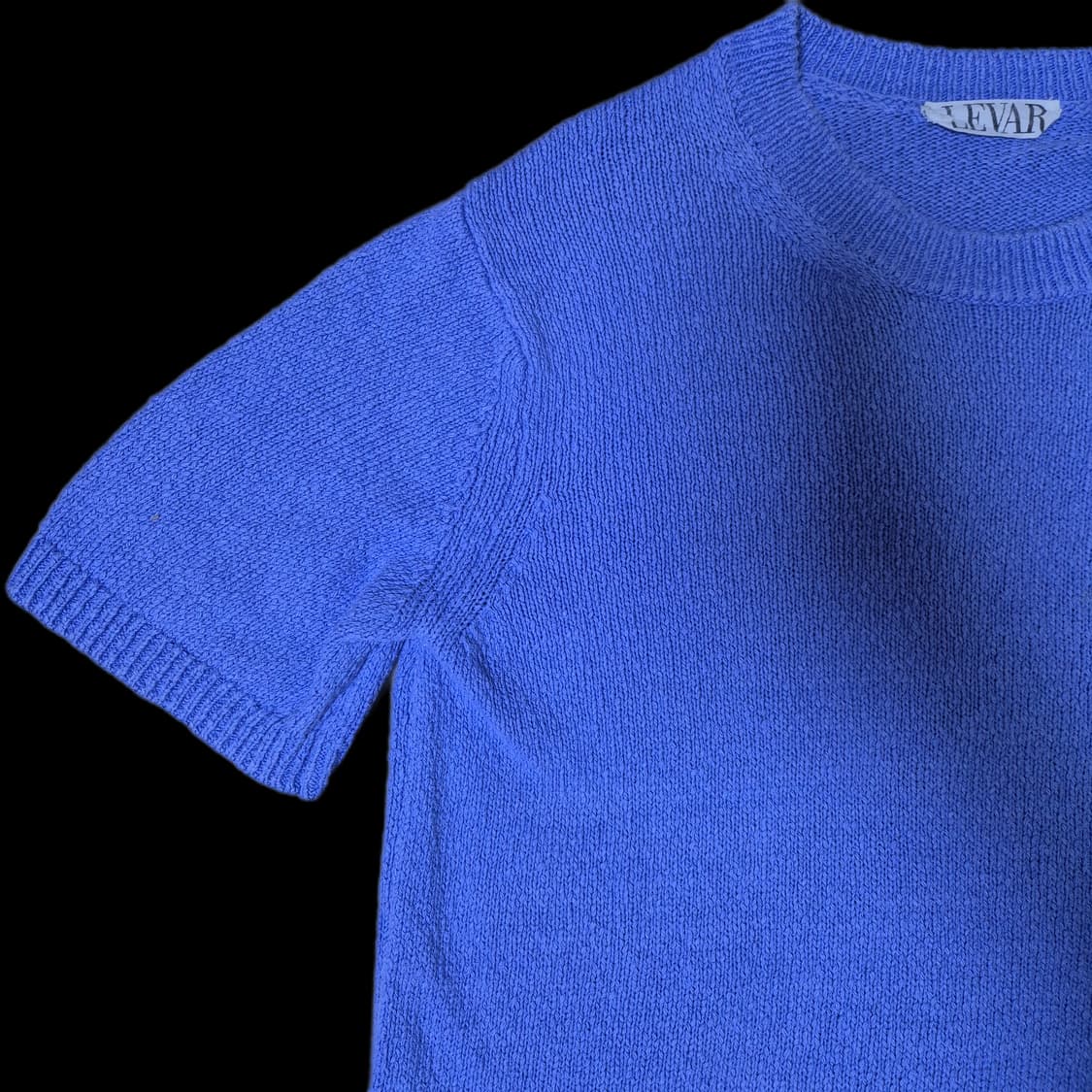 르바 Levar 반팔 부클 니트 바이올렛 상품이미지4