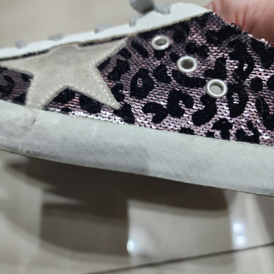 골든구스 스팽글 슈퍼스타 레오파드 스니커즈 37 상품이미지9