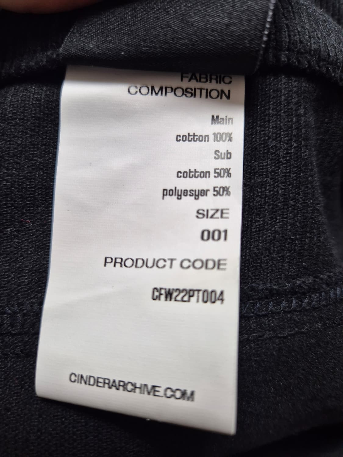 [1] 신더 코듀로이 카펜터 팬츠 블랙 상품이미지5