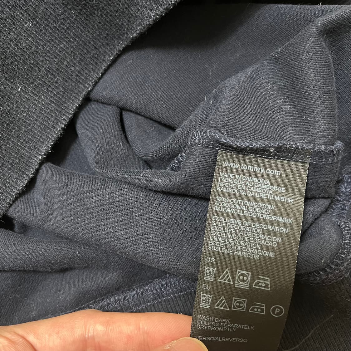 타미힐피거 Tommy Hilfiger 자수 로고 맨투맨 L(100) 상품이미지5