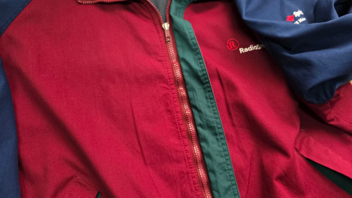 USA 빈티지 블루종 자켓 윈드브레이커 XXL  상품이미지6