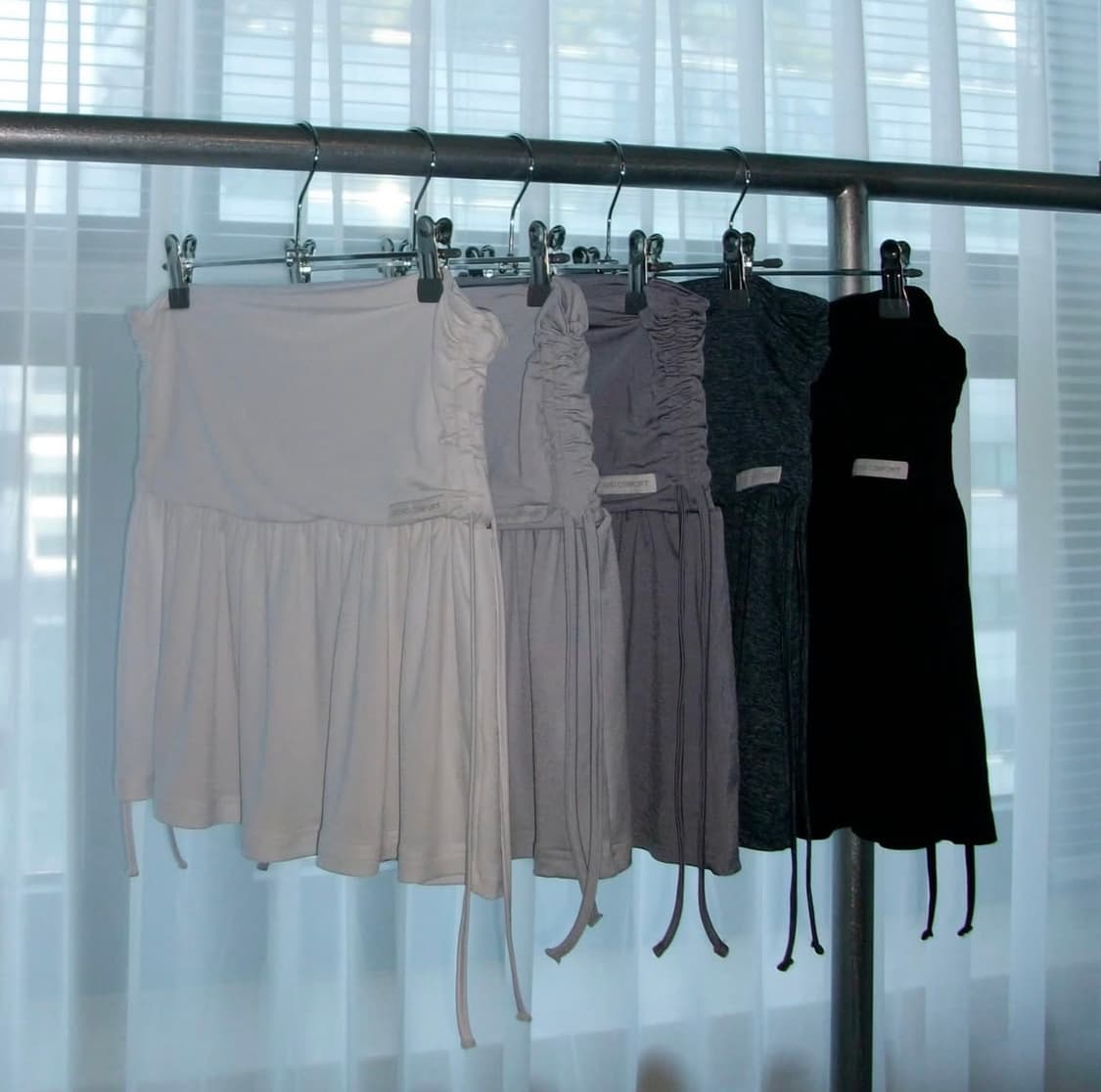 지초이 셔링스커트(black) 상품이미지2