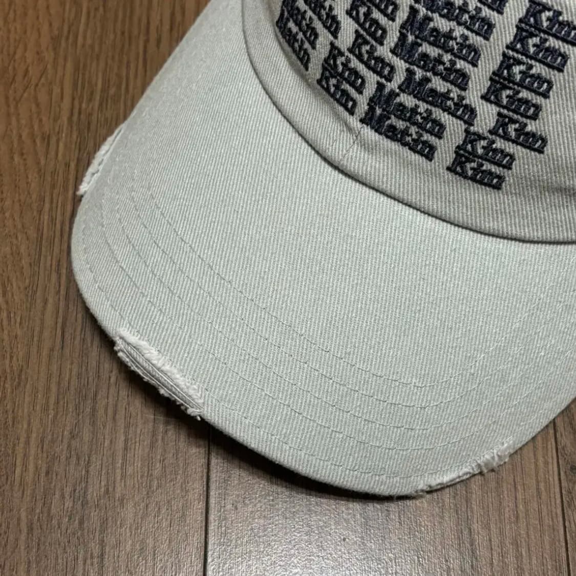 마뗑킴 레터링 워시드 볼캡 모자 상품이미지5