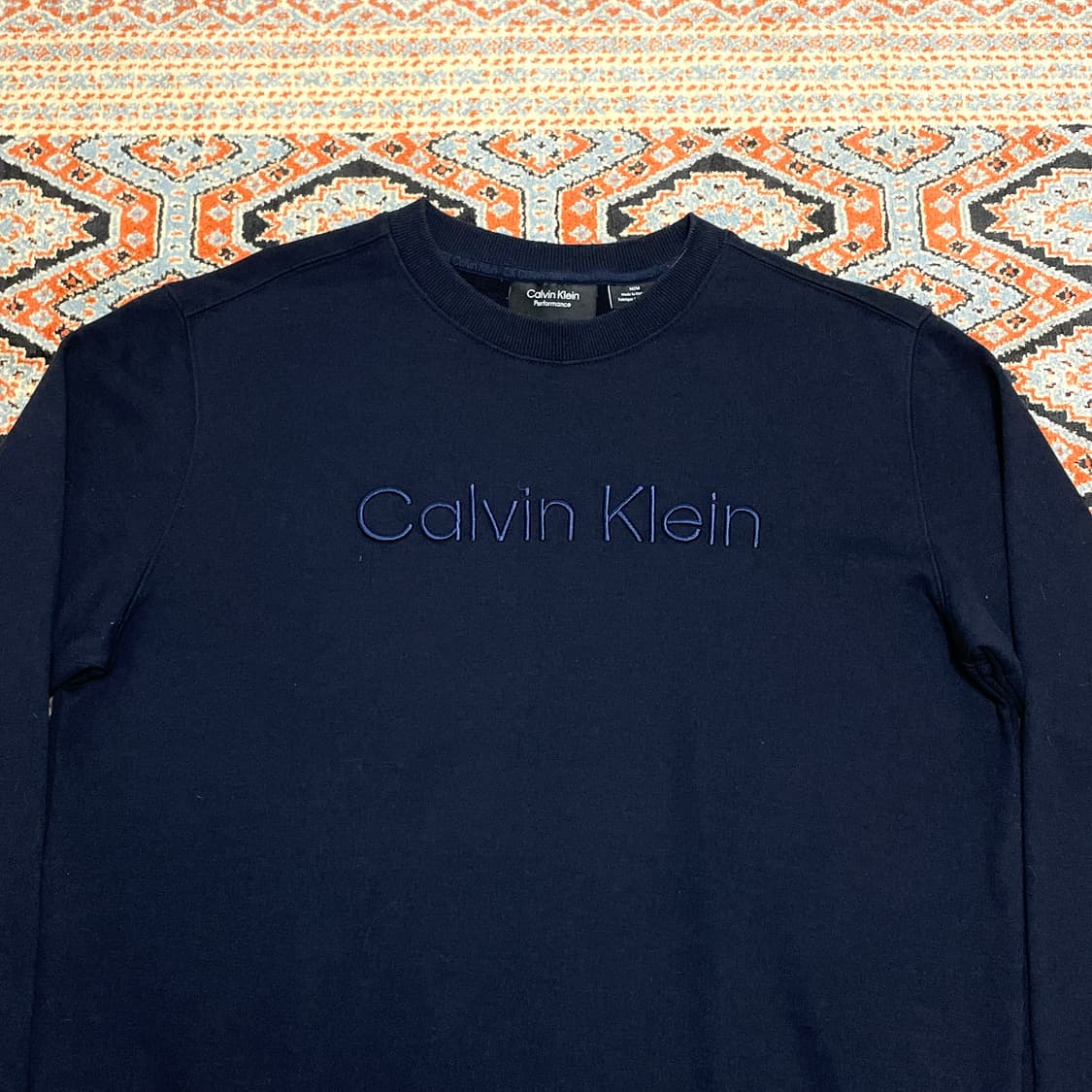 캘빈클라인 스펠로고 네이비 맨투맨 남성M 상품이미지2