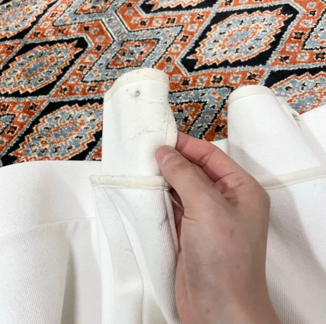 아디다스 삼각로고 화이트 후드집업 자켓 남성100 상품이미지8