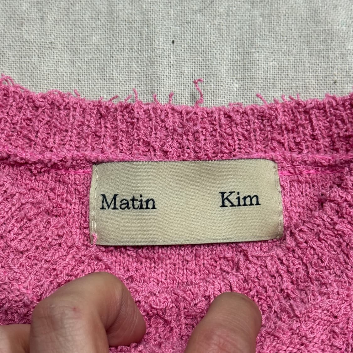 마뗑킴 부클 언발 니트 F 상품이미지5