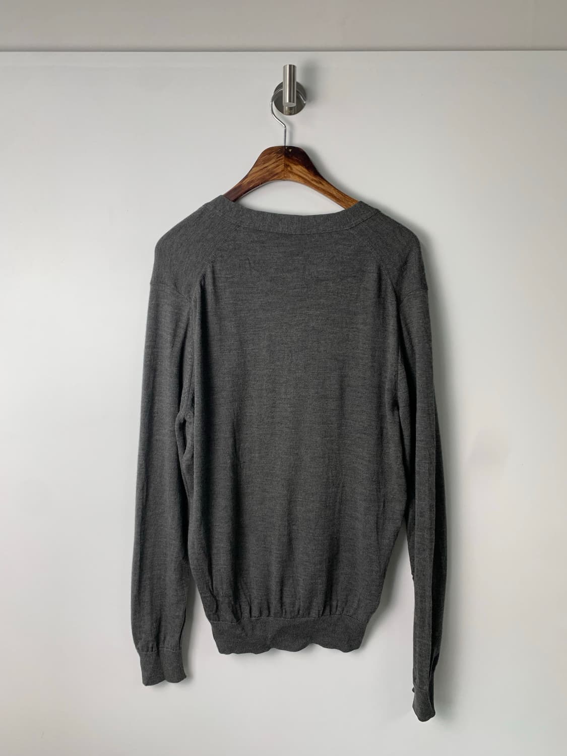 라코스테 자수로고 차콜 니트 가디건 상품이미지3