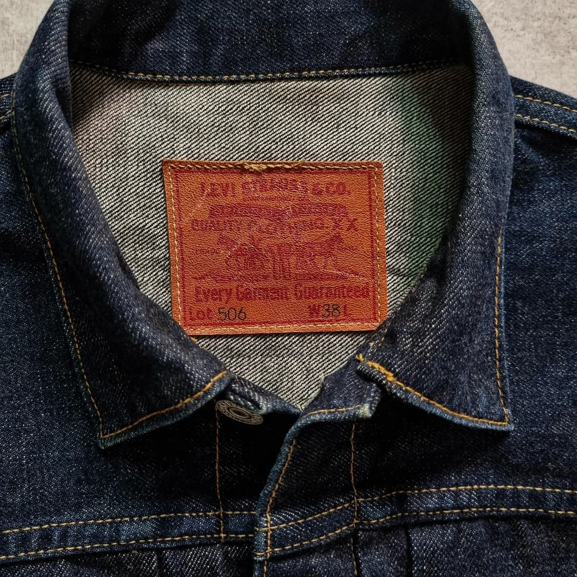 90s jpn 리바이스 1세대 대전복각 506 4버튼 데님자켓 38sz 상품이미지2