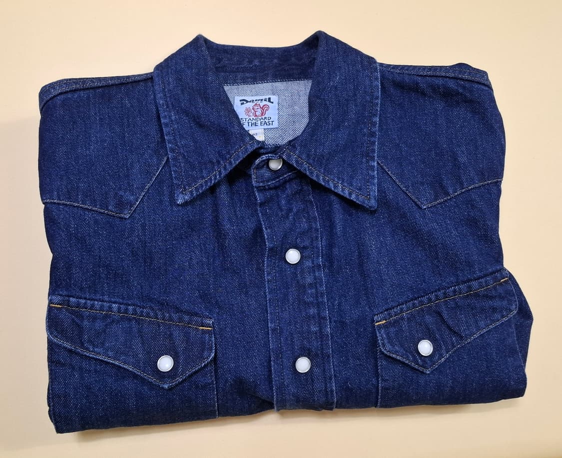 데밀 어시메트릭 데님 셔츠 2사이즈 상품이미지6