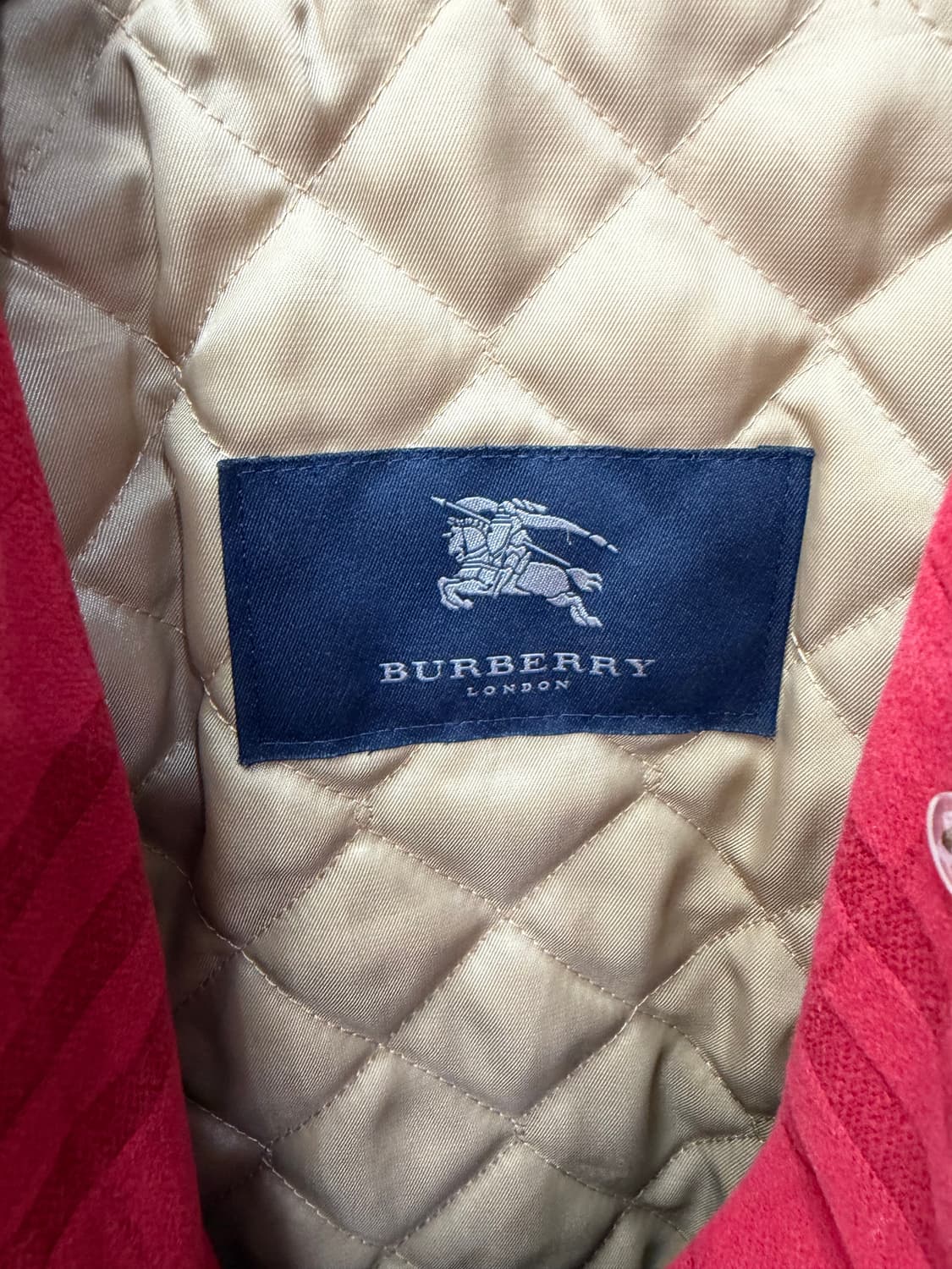 정품) 버버리 여성 코듀로이 카라 체크 자켓 XS 상품이미지6